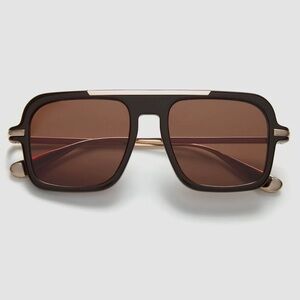 PAST MIDNIGHT The Retro Brown SUNGLASSES BRAND NEW